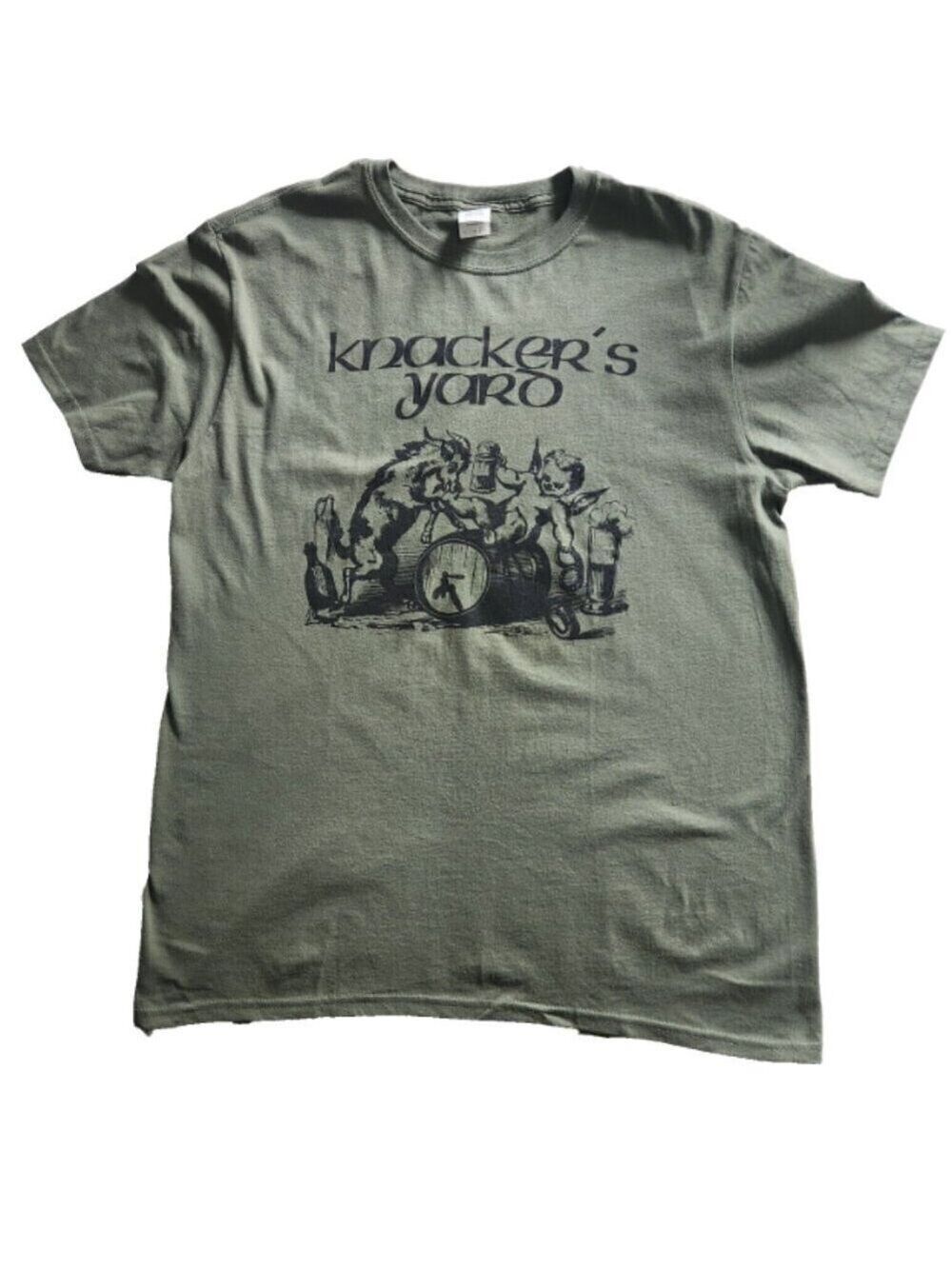 Gildan Knackers Yard T-Shirt Green Large Green Large Graphic Short Sleeve
